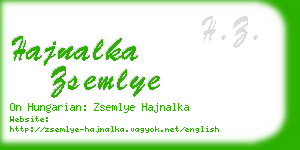 hajnalka zsemlye business card